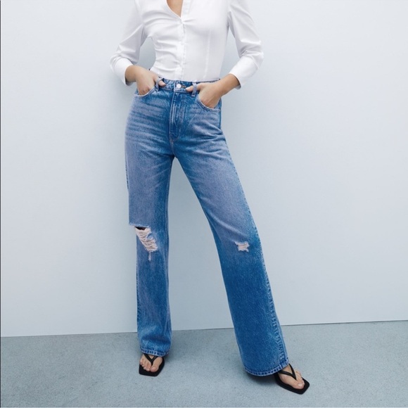 Zara Denim - NWT Zara Z1975 High Waist Straight Leg Jeans